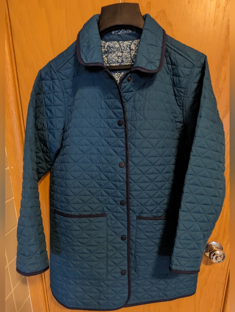 Lands End Quilted Reversible Barn Jacket
